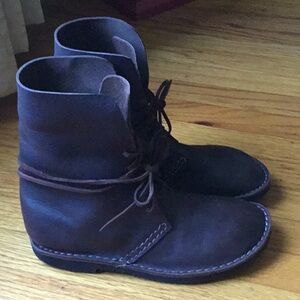 ITALIAN leather brown booties
